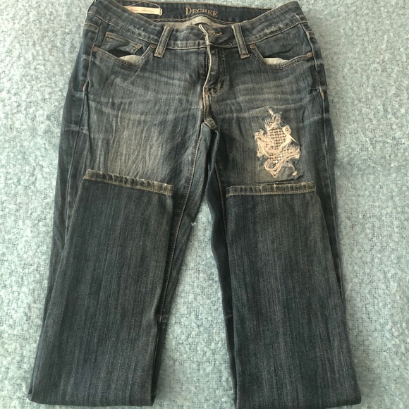 Women jeans DECREE size 7 super skinny - Picture 2 of 4